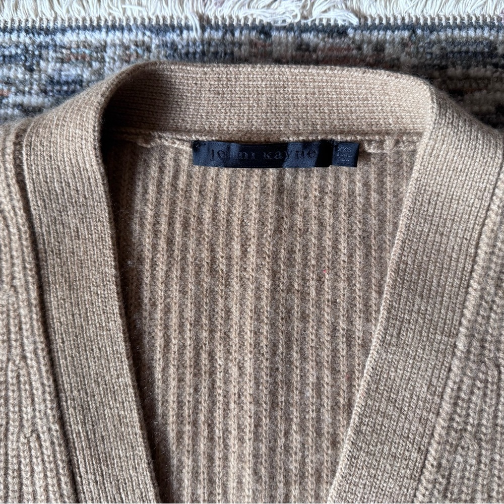 TRADE ONLY DO NOT BUY - Jenni Kayne Cashmere Cocoon Cardigan in Camel XXS - Picture 3 of 7